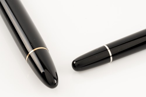 Lot 339 - Two Montblanc fountain pens comprising a...