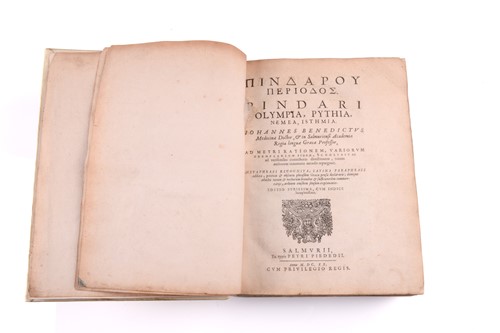 Lot 262 - A volume of Pindari Olympia, Pytehia, Nemea,...