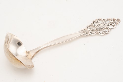 Lot 413 - A composite set of Norwegian silver plated...