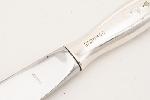 Lot 413 - A composite set of Norwegian silver plated...