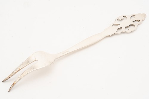 Lot 413 - A composite set of Norwegian silver plated...