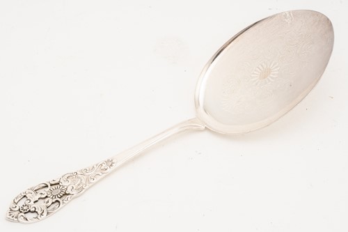 Lot 413 - A composite set of Norwegian silver plated...