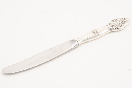 Lot 413 - A composite set of Norwegian silver plated...