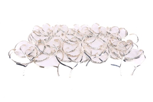 Lot 505 - A large collection of silver torque necklaces...