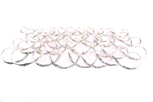 Lot 429 - A large collection of silver torque necklaces...