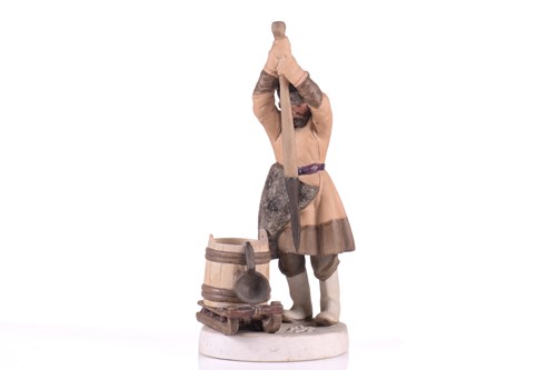 Lot 199 - A Russian Gardner porcelain figure, 'The Ice...