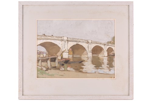 Lot 13 - Horace Mann Livens (1862-1936), 'A Thames...