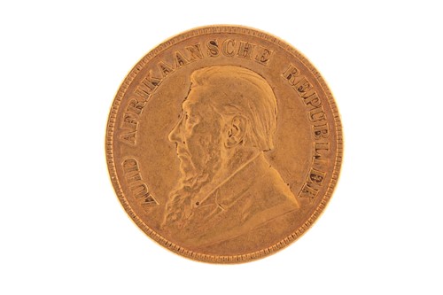 Lot 303 - A South African gold pond, 1897 obv. with the...