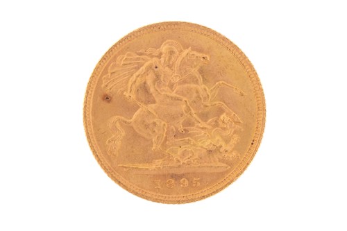 Lot 326 - A Victoria, half sovereign 1895, obv. veiled...