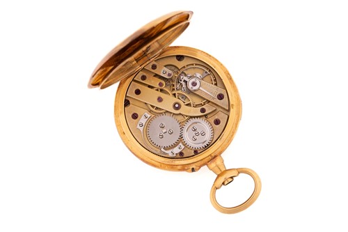 Lot 401 - A Breguet French 18ct gold ladies fob watch,...