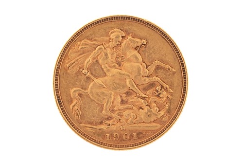 Lot 322 - A Queen Victoria full sovereign gold coin,...