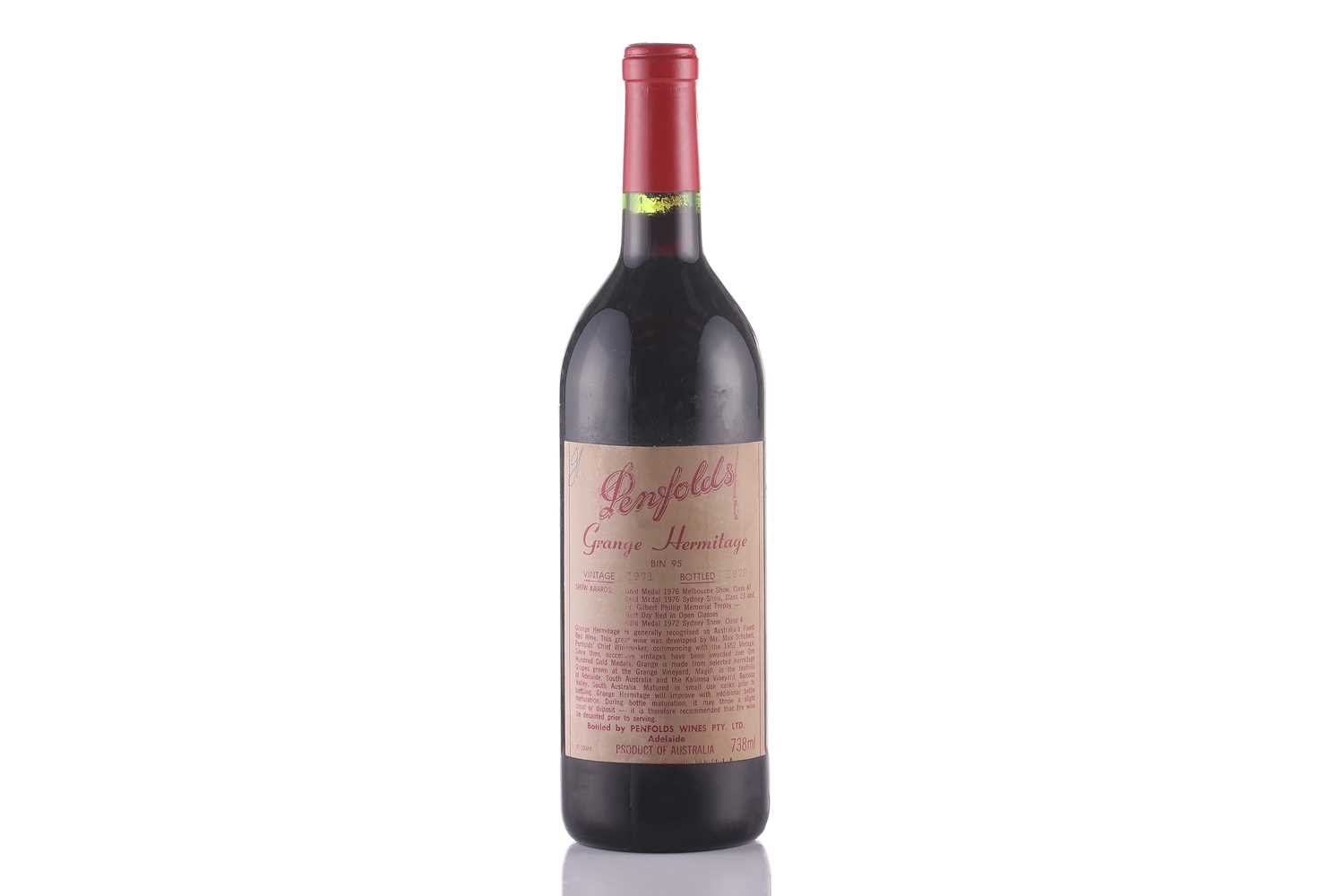 Lot 42 - A bottle of 1971 Penfolds Grange Hermitage,...