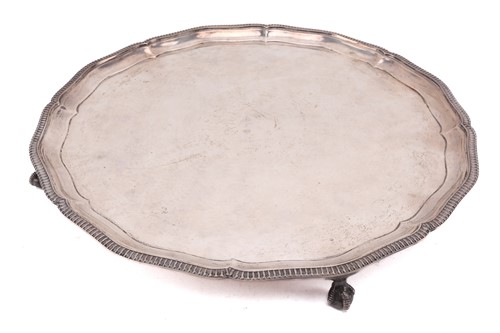 Lot 405 - A Mappin & Webb silver salver, Sheffield 1964,...