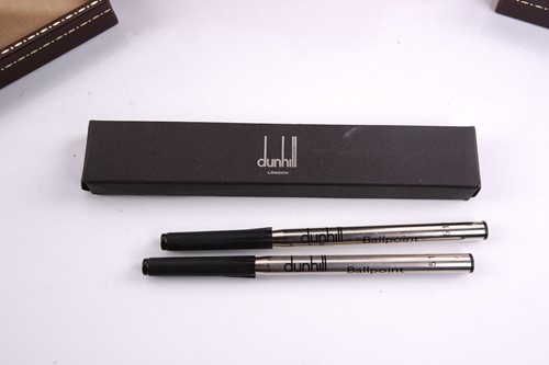 Lot 287 - Dunhill - a gold plated ballpoint pen with...