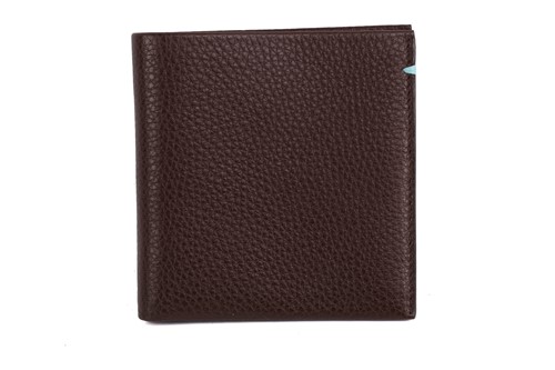 Lot 307 - Tiffany & Co. - a bi-fold wallet in brown...