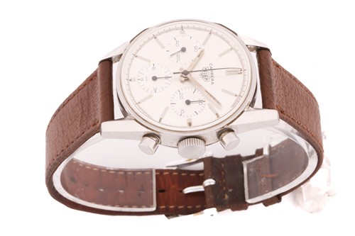 Lot 383 - A Heuer Carerra 2447 S Poly, with a hand-wound...