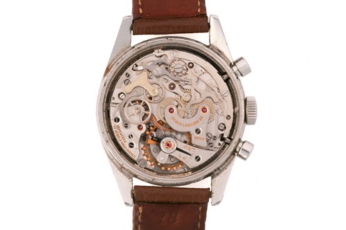 Lot 383 - A Heuer Carerra 2447 S Poly, with a hand-wound...