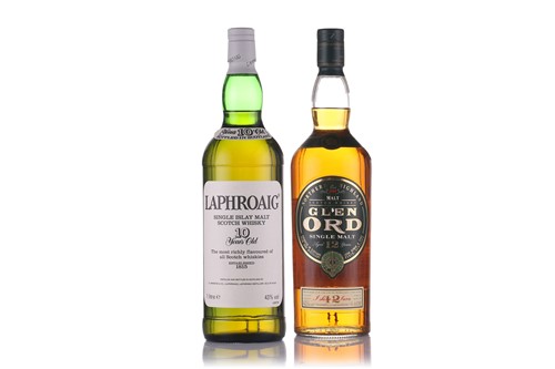 Lot 448 - A litre bottle of Laphroaig Single Islay Malt...