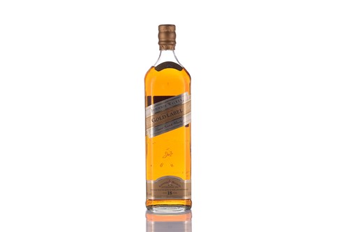 Lot 446 - A litre bottle of Johnnie Walker Gold Label...