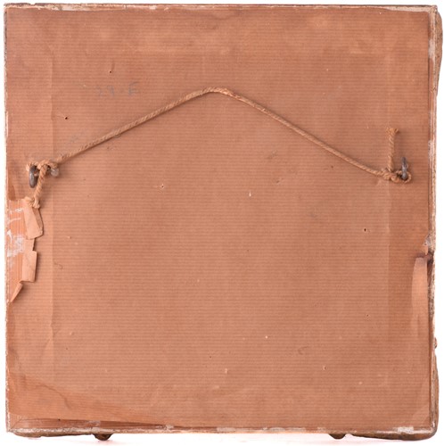 Lot 43 - A late 19th century framed oval porcelain...