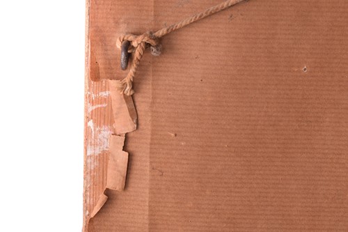 Lot 43 - A late 19th century framed oval porcelain...