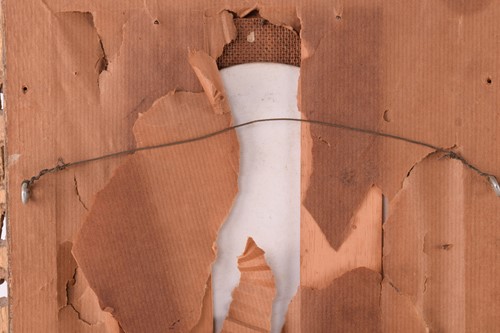 Lot 43 - A late 19th century framed oval porcelain...