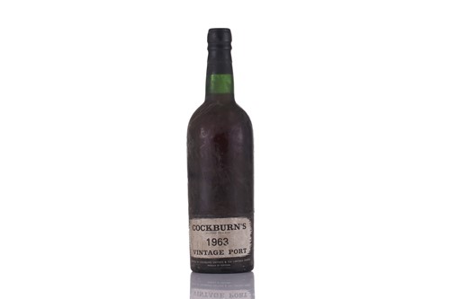 Lot 27 - Five bottles of Cockburn's 1963 Vintage Port.