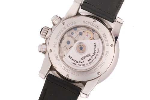 Lot 367 - A Montblanc stainless steel automatic...