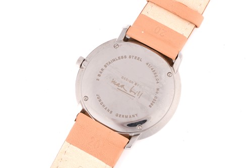 Lot 334 - Junghans Max Bill quartz watch, featuring a...