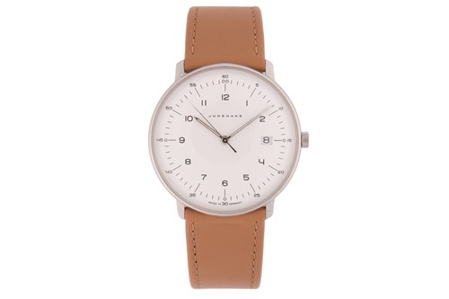 Lot 334 - Junghans Max Bill quartz watch, featuring a...