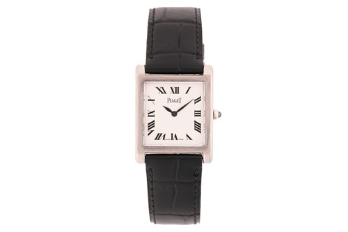 Lot 327 - A Piaget 18ct white gold Lady's wristwatch,...