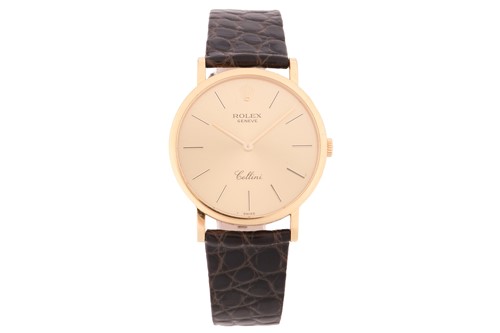 Lot 386 - A Rolex Cellini ref. 5112/8 18ct yellow gold...