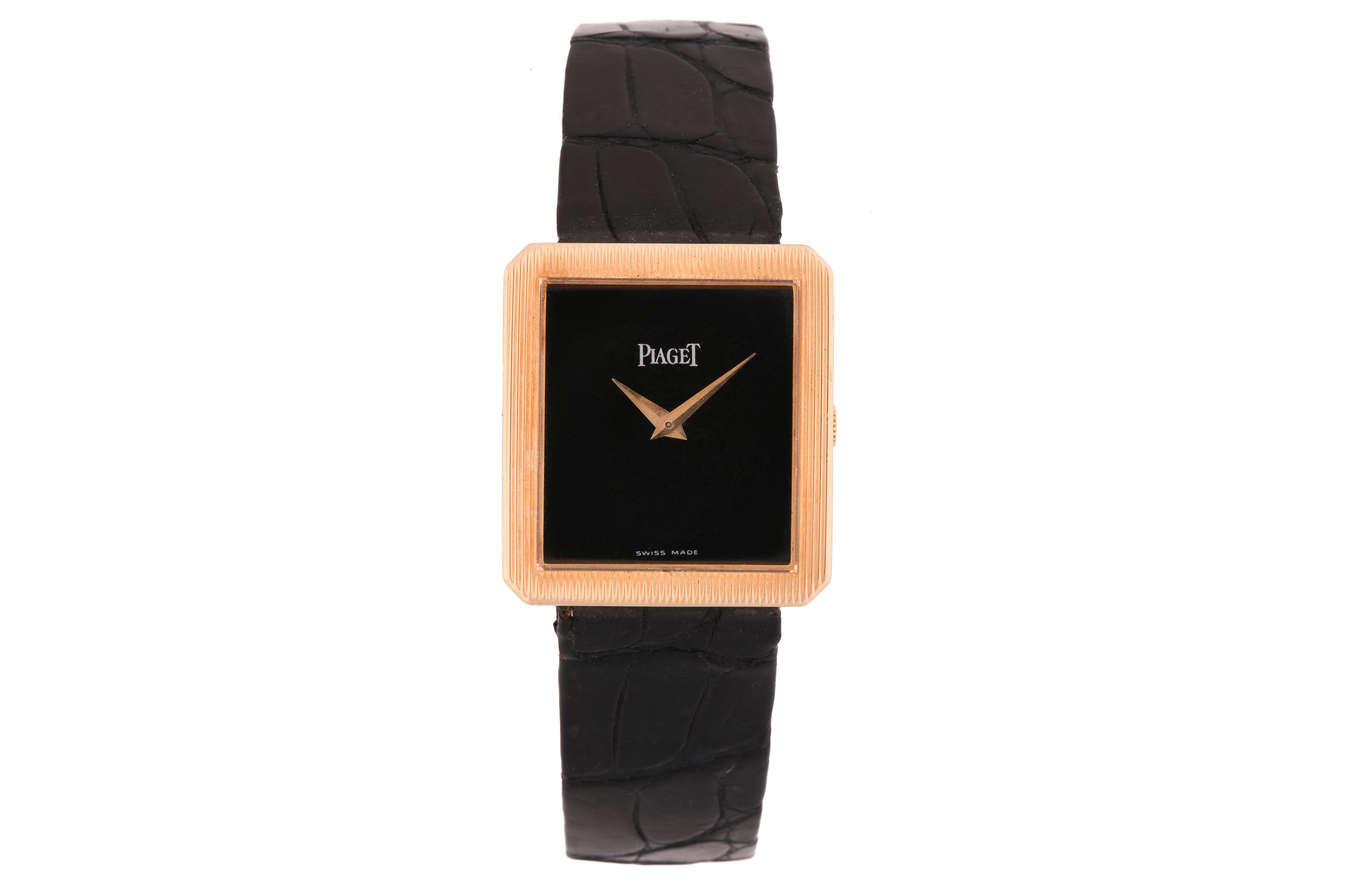 Lot 354 A Piaget protocol onyx dial watch featuring