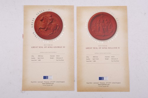 Lot 270 - Royal Mint - Great Seals of the Realm 19th...