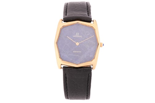 Lot 388 - A Movado wristwatch with a Zenith hand-wound...