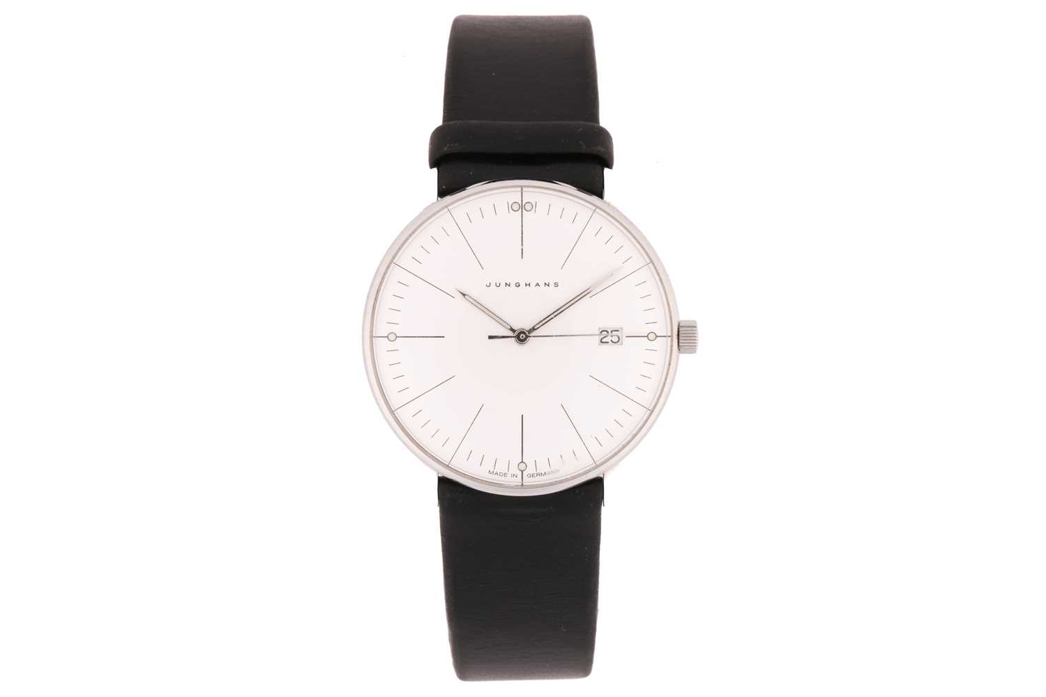 Lot 325 - A Junghans Max Bill quartz watch, featuring a...