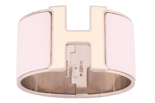 Lot 213 - Hermès - an extra wide 'Clic Clac H' bracelet...