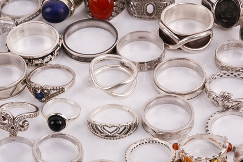 Lot 196 - Assorted white metal jewellery and gilt...