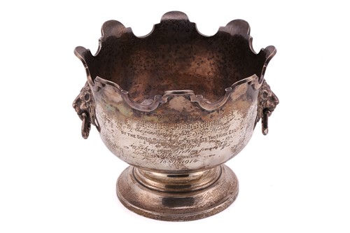 Lot 408 - A late Victorian heavy silver monteith form...