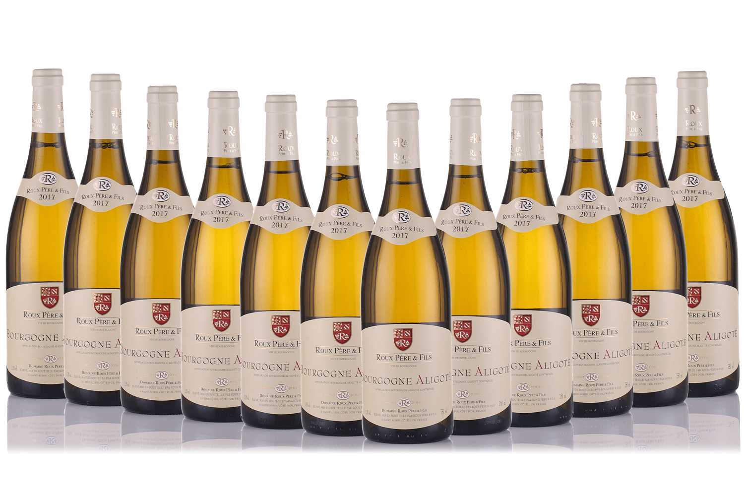 Lot 33 - Twelve bottles of Bourgogne Aligote Roux Pere...