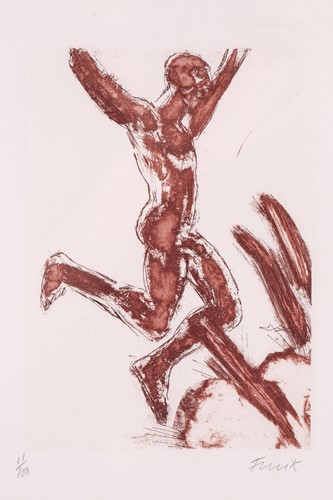 Lot 118 - Dame Elisabeth Frink (1930 - 1993), A dancing...