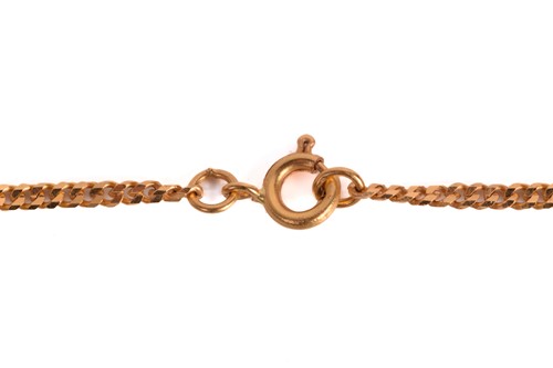 Lot 160 - A necklace depicting two hands clasping a...