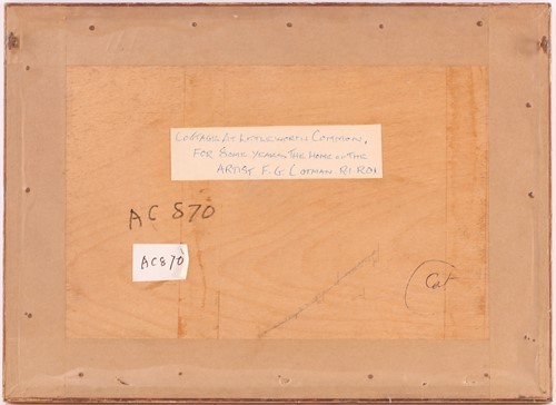 Lot 101 - Frederick George Cotman RI. ROI. (British,...