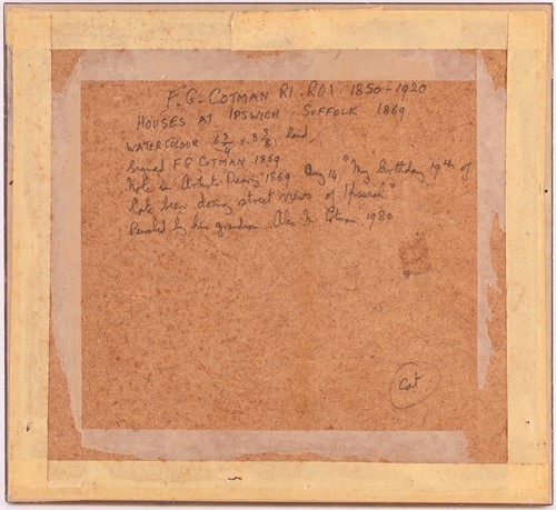 Lot 101 - Frederick George Cotman RI. ROI. (British,...