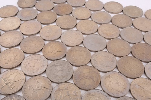 Lot 272 - A collection of silver content coins,...