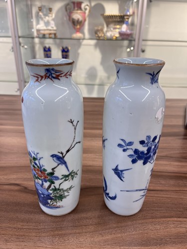 Lot 126 - A very close pair of Chinese porcelain vases,...