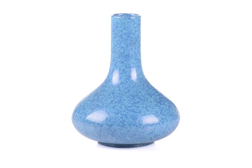 Lot 141 - A Chinese robins egg glaze vase, the...