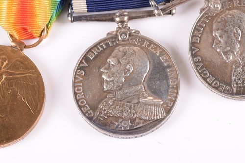 Lot 344 - A WWI medal group, to 196385 W. A. Finch, SH....