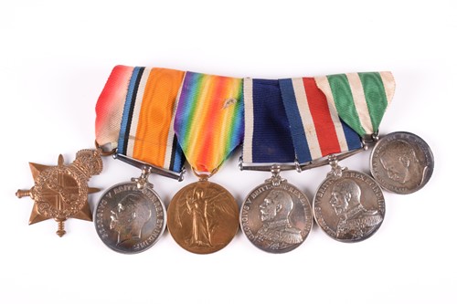 Lot 344 - A WWI medal group, to 196385 W. A. Finch, SH....