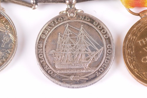 Lot 344 - A WWI medal group, to 196385 W. A. Finch, SH....